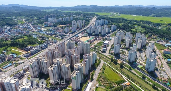 당진시 일원 전경
